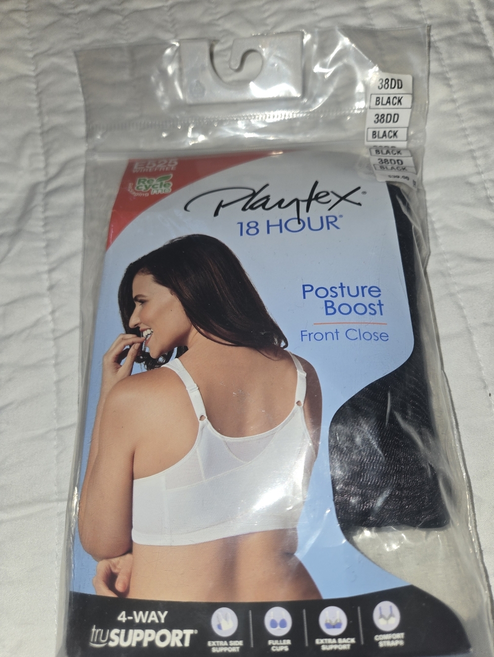 Playtex 18 Hour Posture Boost Bra in Black
